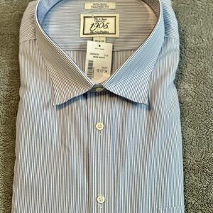 Jos. A. Bank Men's Classic Blue Pinstripe Shirt